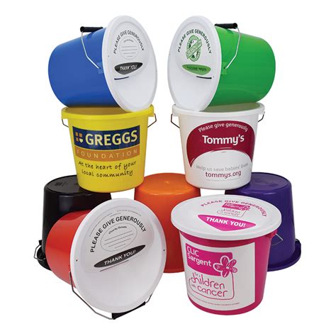 Charity Collection Boxes and Collection Buckets .